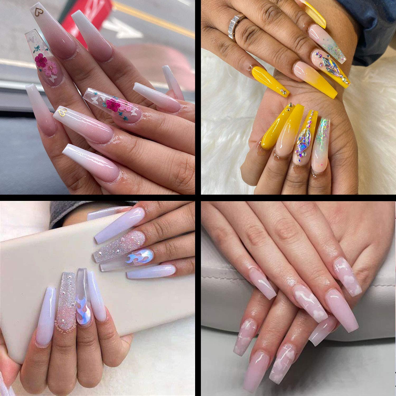 500pcs Clear Acrylic Nail Tips - Natural False Nails Half Cover for DIY Nail Art - 10 Sizes for Salon & Home Manicure - Perfect for French Tips, Extensions & Nail Enhancements