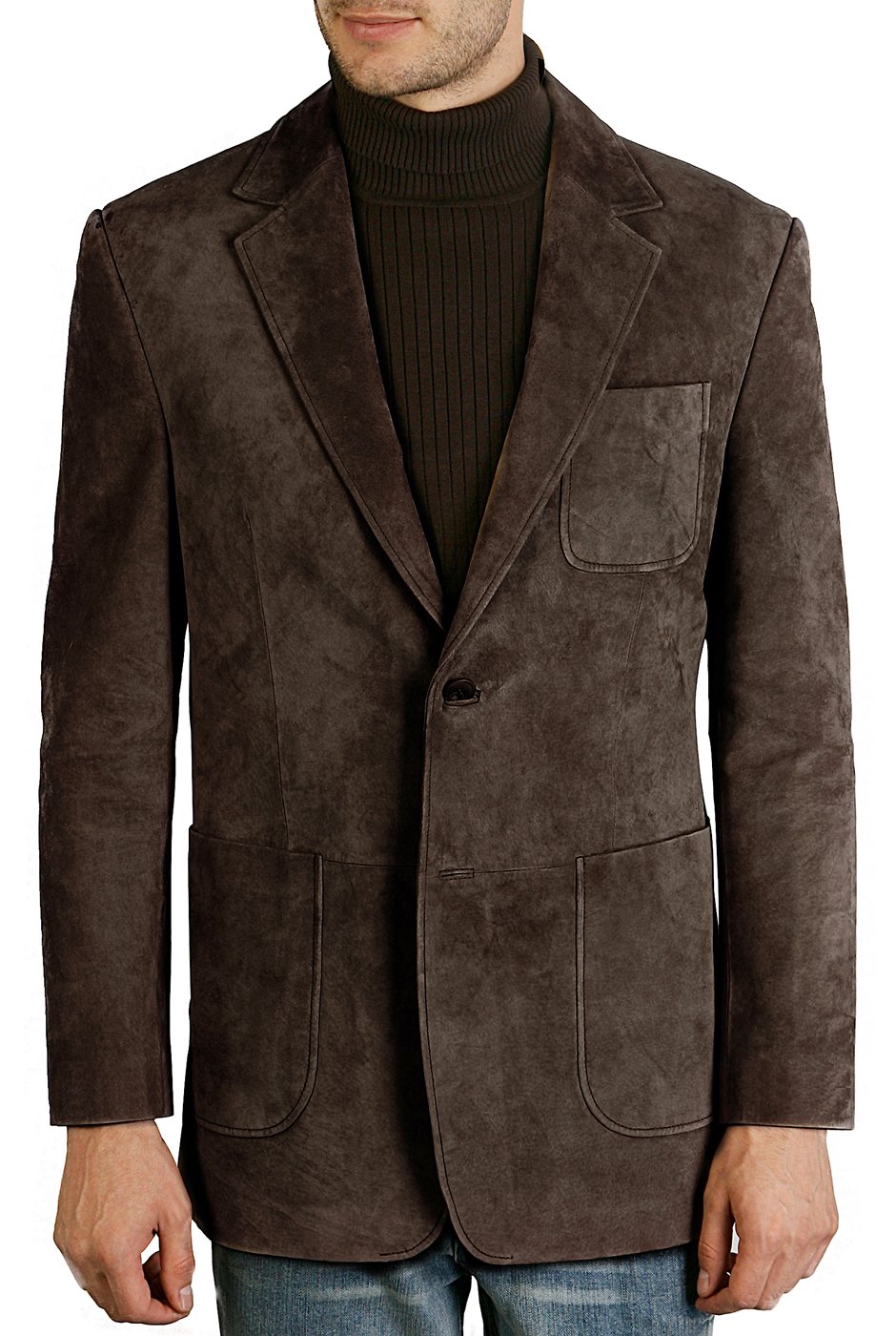 BGSD Men's Steve 2-Button Suede Leather Blazer Sport Coat Jacket - Slim Fit Formal Wear for Business, Weddings & Office (Big & Tall, Short Sizes Available) - Perfect for Professional Events, Date Nights & Special Occasions