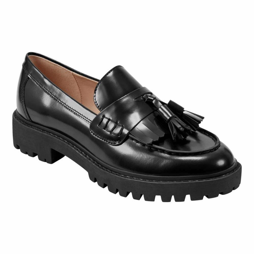Marc Fisher Ltd Women's Ozzie Black Leather Ankle Boots - Stylish & Comfortable for Work, Casual Outfits & Fall Fashion