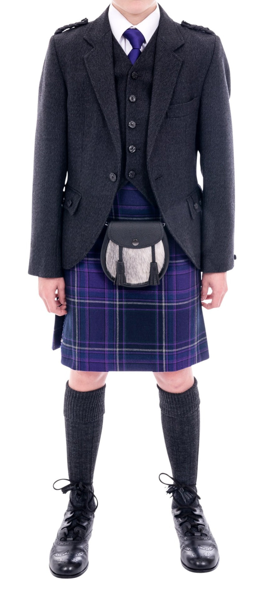 Boys Charcoal Crewneck Outfit - Stylish & Comfortable Kids Casual Wear for School, Playdates & Everyday Adventures