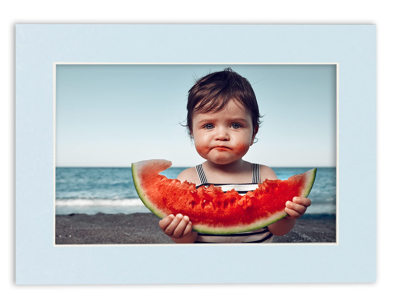 24x36 Acid-Free Baby Blue Precut Mat Board - Fits 28x40 Picture Frame | Premium Photo Matte for Family Photos, Artwork & Framing | Perfect for Home Decor, Gallery Displays & Professional Show Kits (Pack of 1)