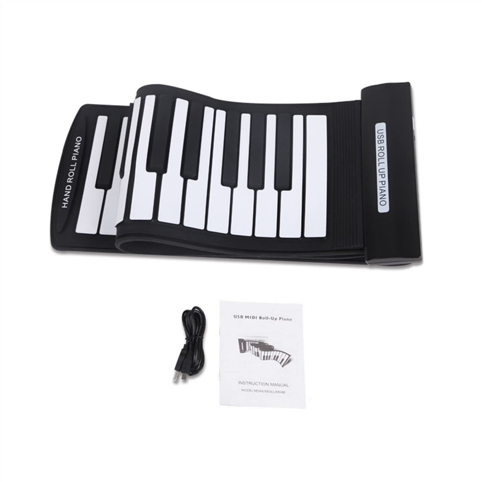 61-Key Portable Roll-Up Piano Keyboard - Foldable MIDI Electronic Piano with USB for Travel & Home Practice | Perfect for Beginners, Musicians & On-the-Go Play