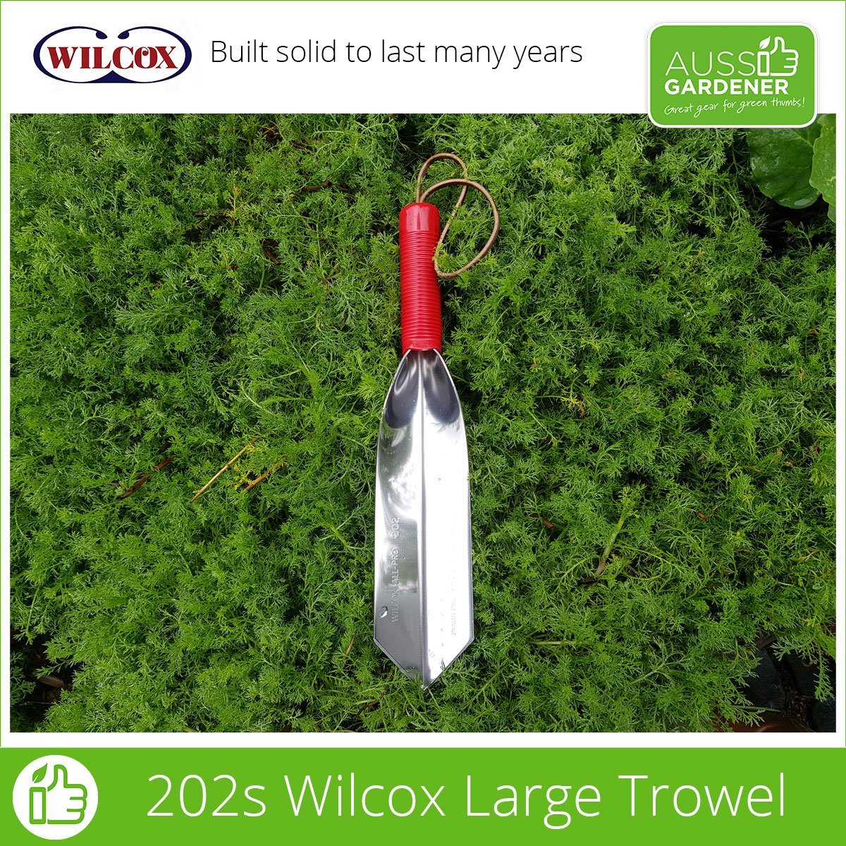 Wilcox Large Trowel - Heavy Duty Gardening Tool for Digging, Planting & Weeding - Perfect for Gardeners, Landscapers & DIY Projects