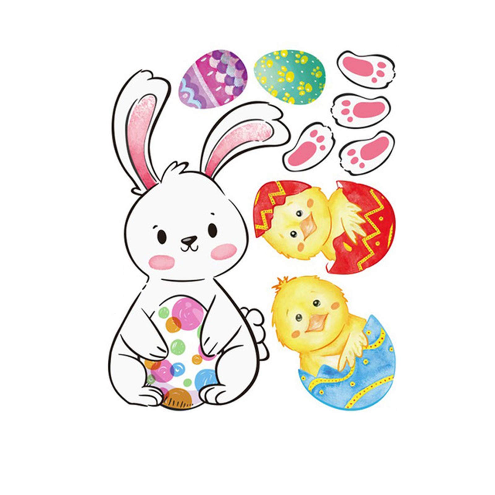 Easter Wall Stickers PVC Decorative for Home & Family - Window Fridge Decor