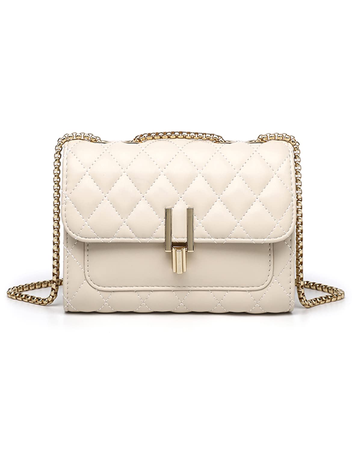 YXBQueen Designer Crossbody Bags for Women - Quilted PU Leather Handbag with Chain Strap, Fashionable Flap Shoulder Bag for Daily Use, Work, Travel & Shopping