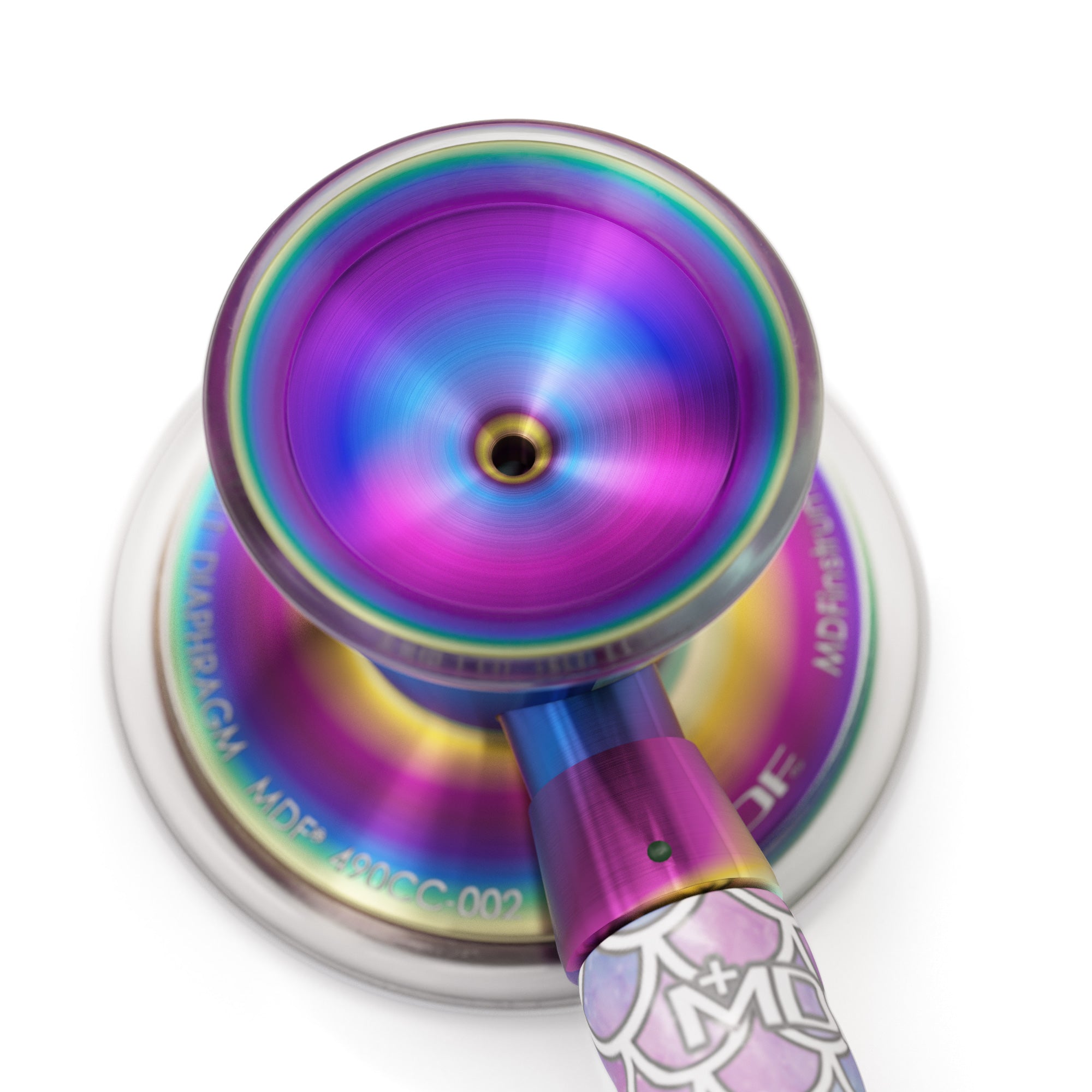 ProCardial® Titanium Cardiology Stethoscope - Premium Medical-Grade Stethoscope for Doctors & Nurses - Baby Mermaid/Kaleidoscope Design - Ideal for Pediatric Care, Medical Exams & Clinical Use