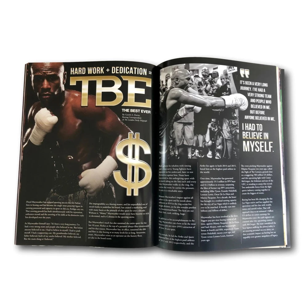 Floyd Mayweather Jr vs Conor McGregor Signed Official Fight Program with JSA COA - Authentic Boxing & MMA Collectible for Fans & Memorabilia Enthusiasts