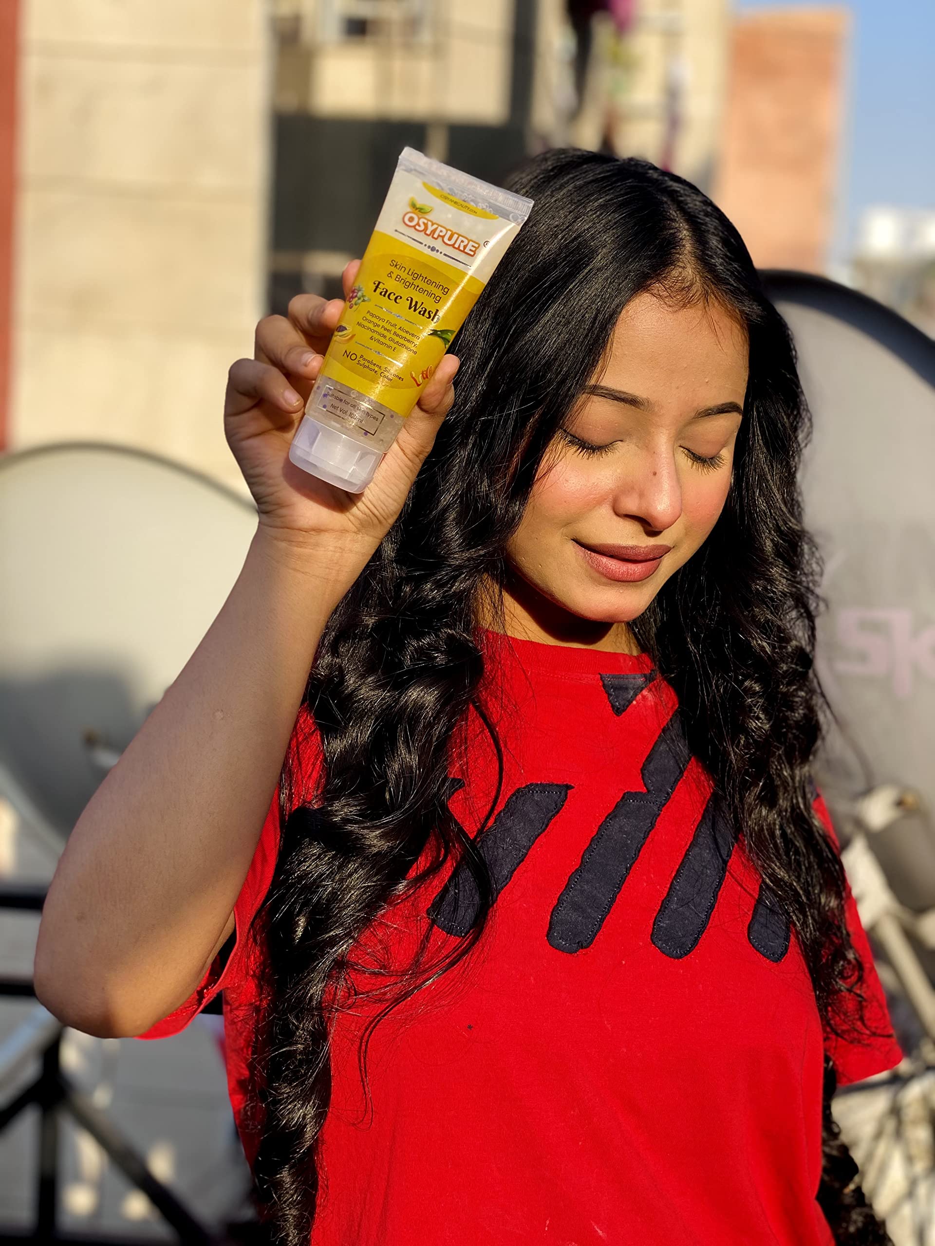 Osypure Skin Lightening & Brightening Face Wash for Glowing Complexion - Gentle Cleanser for Dark Spots, Hyperpigmentation & Uneven Skin Tone - Perfect for Daily Skincare Routine & Radiant Skin