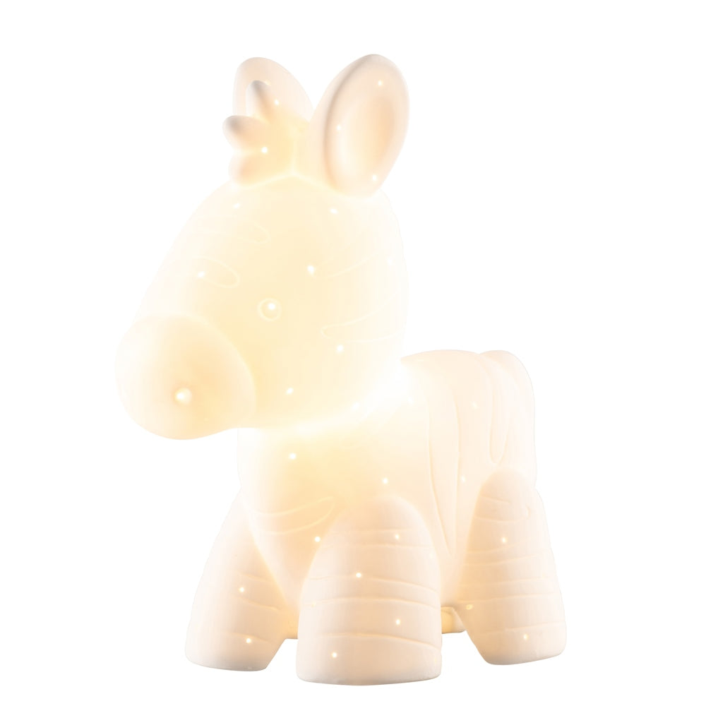 Belleek Living Zebra Luminaire - Modern Table Lamp for Bedroom, Living Room, Office - Stylish Home Decor Lighting with Zebra Print Design