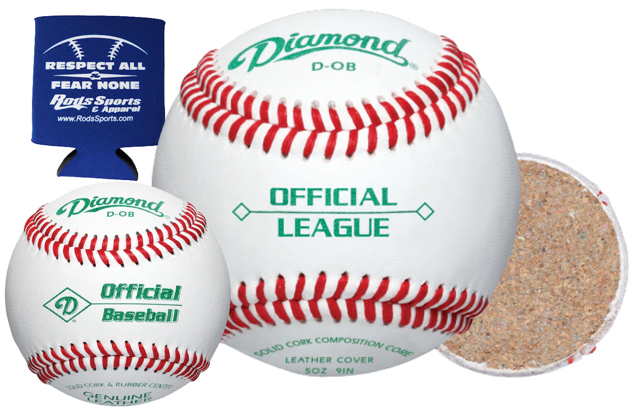 Premium DOB Leather Baseballs for Training & Games - Pack of 30 High-Quality Diamond Sports Rods | Perfect for Baseball Practice, Team Sports & Backyard Play