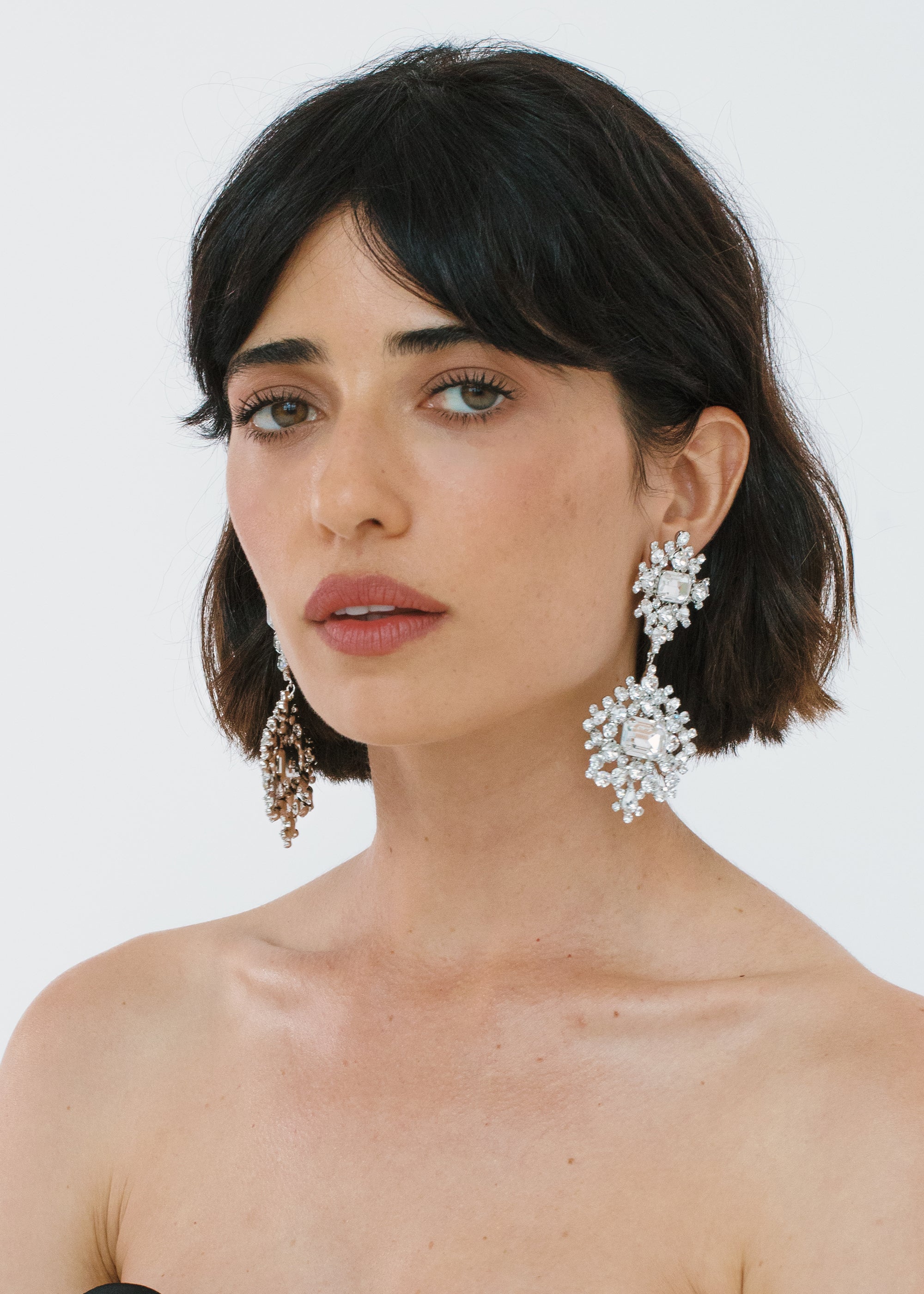 Angelica Crystal Earrings for Women - Elegant Dangle Drop Earrings for Party, Wedding & Everyday Wear