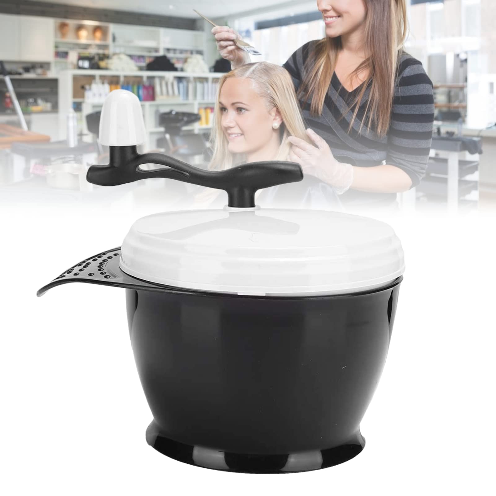 Electric Hair Dye Mixing Bowl - Automatic Hair Color Cream Blender for DIY Salon & Home Use | Perfect for Hair Stylists & At-Home Coloring | Mixes Hair Tint, Dye & Bleach Evenly