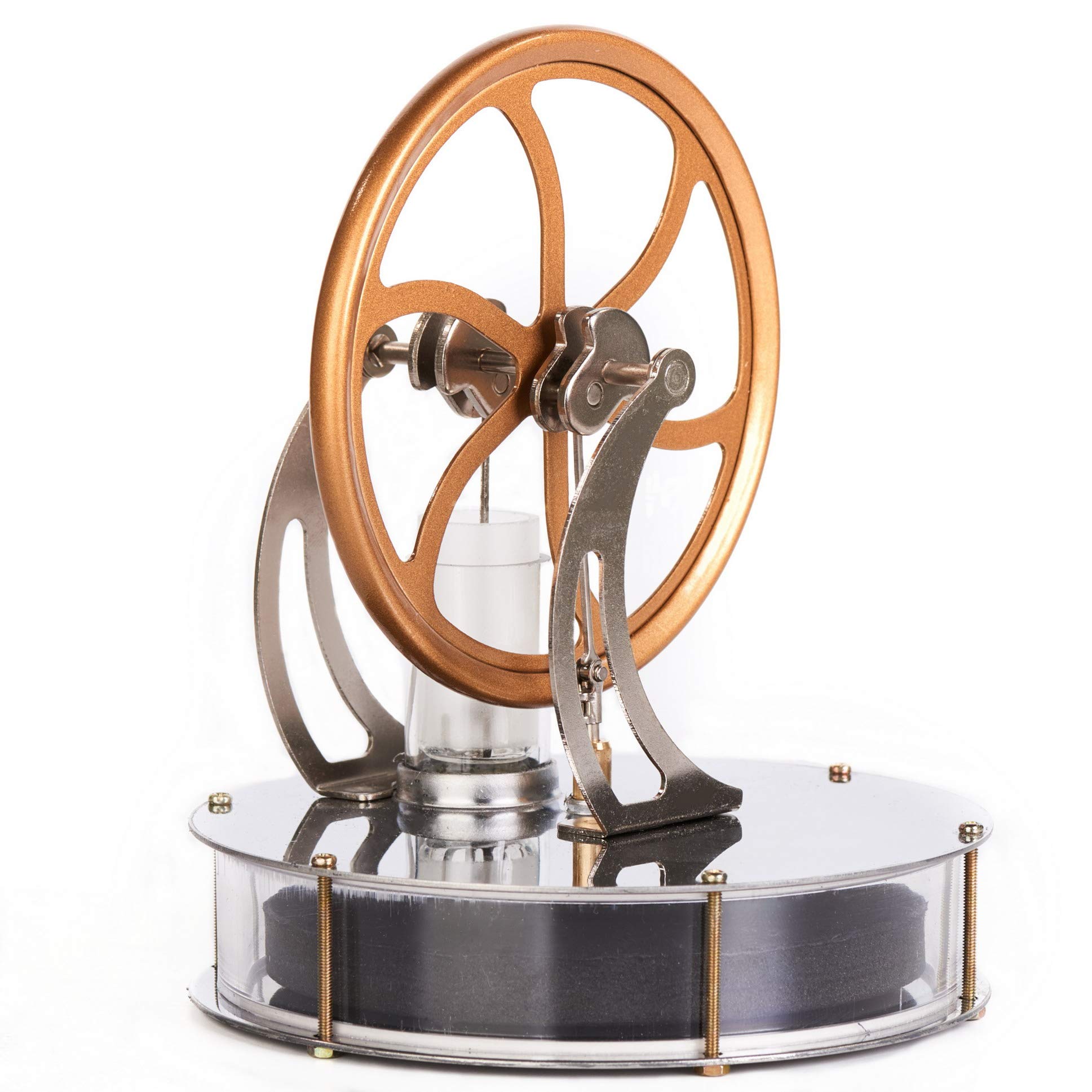 Sunnytech LT001 Low Temperature Stirling Engine Motor Kit - Educational Steam Heat Model for Mechanical Skills & DIY Science Projects - Perfect for Students, Hobbyists & STEM Learning