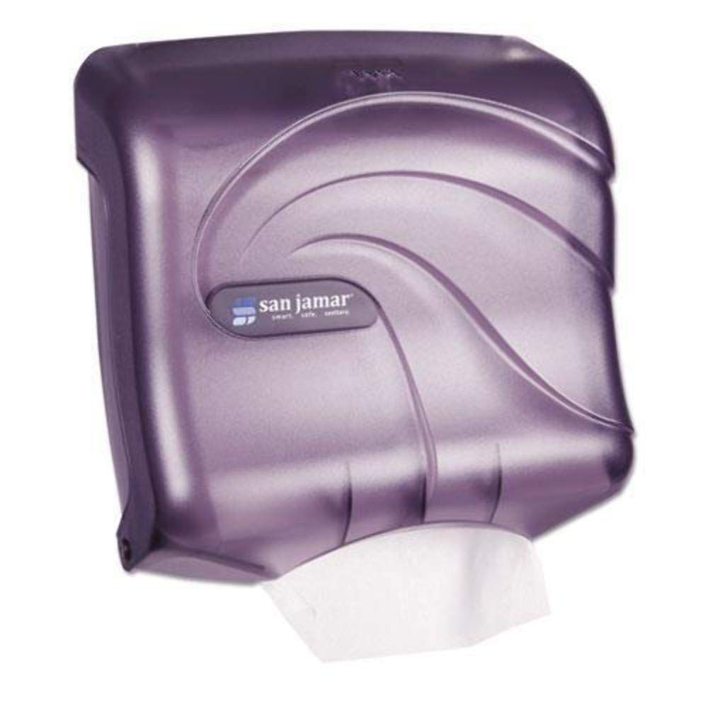 San Jamar Oceans Ultrafold Paper Towel Dispenser - Holds Multifold/C-Fold Towels for Bathroom, Kitchen & Restaurant Use - Durable Plastic Design (11.5