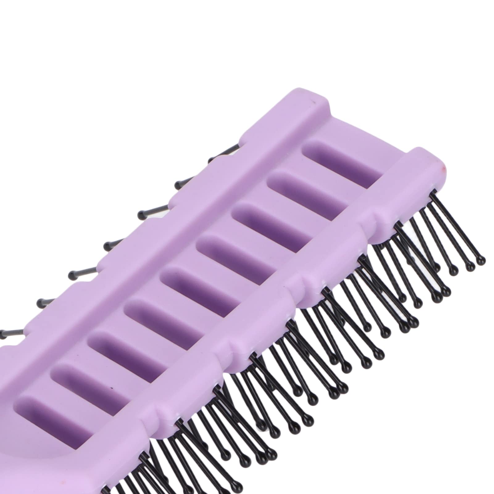 Vented Hair Brush for Detangling & Scalp Massage - Hollow Back Round Teeth Hair Care Brush (Purple) | Perfect for Wet/Dry Hair, Styling & Relaxing at Home