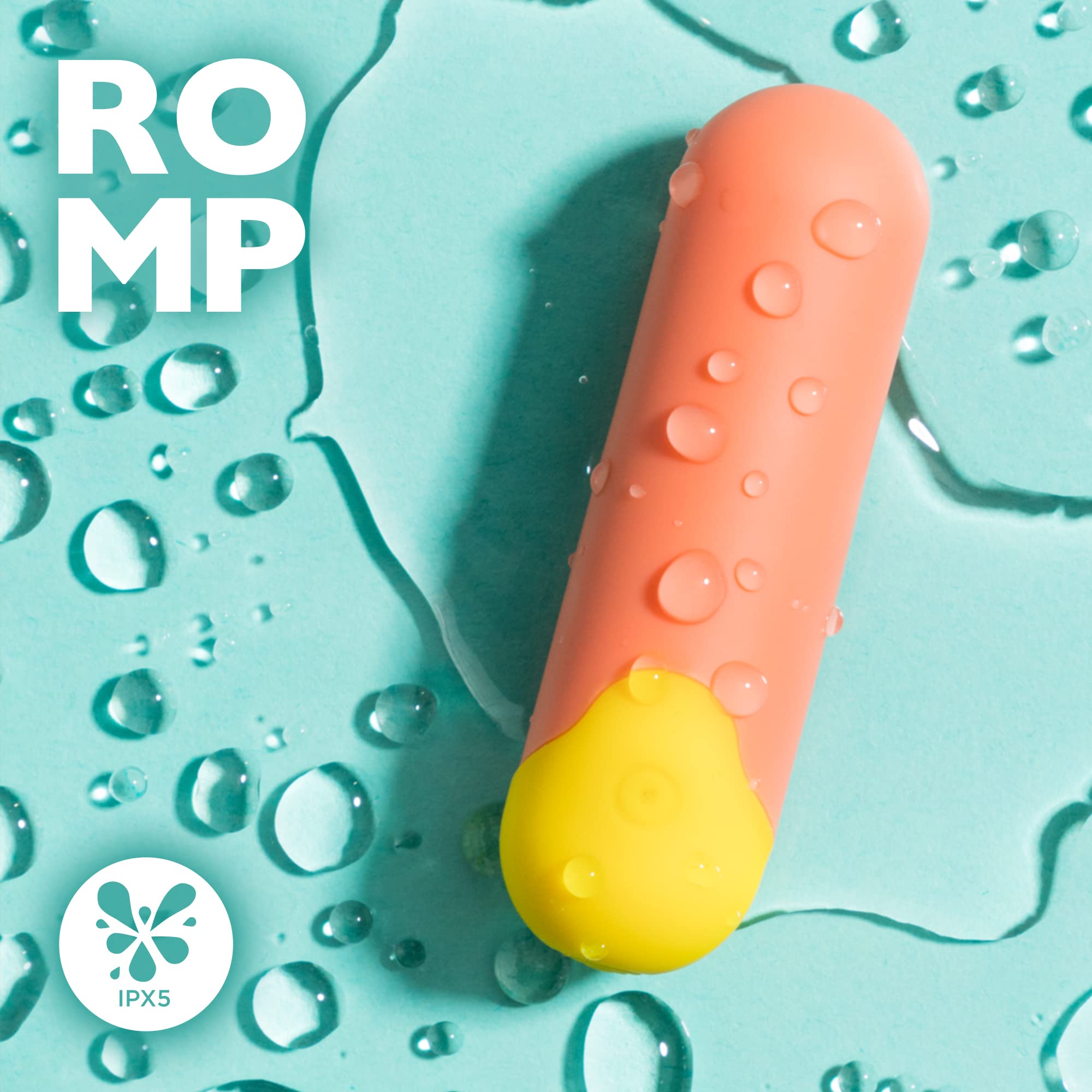 ROMP Riot Bullet Vibrator - Powerful Mini Clitoral Stimulator for Women & Couples | 6 Speeds & 4 Vibration Patterns | Rechargeable G-Spot Vibrator | Perfect for Travel, Date Night & Self-Care Moments