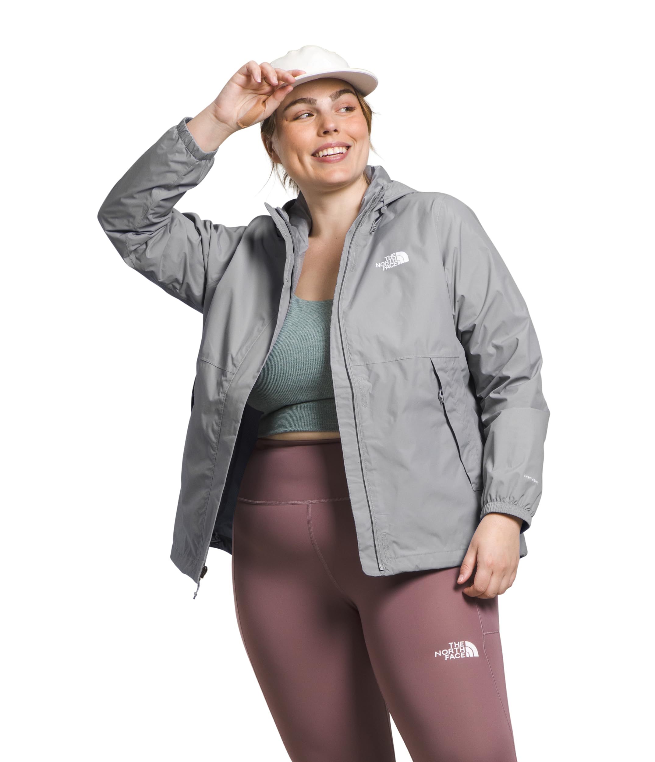 The North Face Plus Size Antora Jacket - Women's Waterproof Winter Coat for Hiking & Outdoor Activities | Warm Windproof Insulated Parka for Cold Weather Adventures