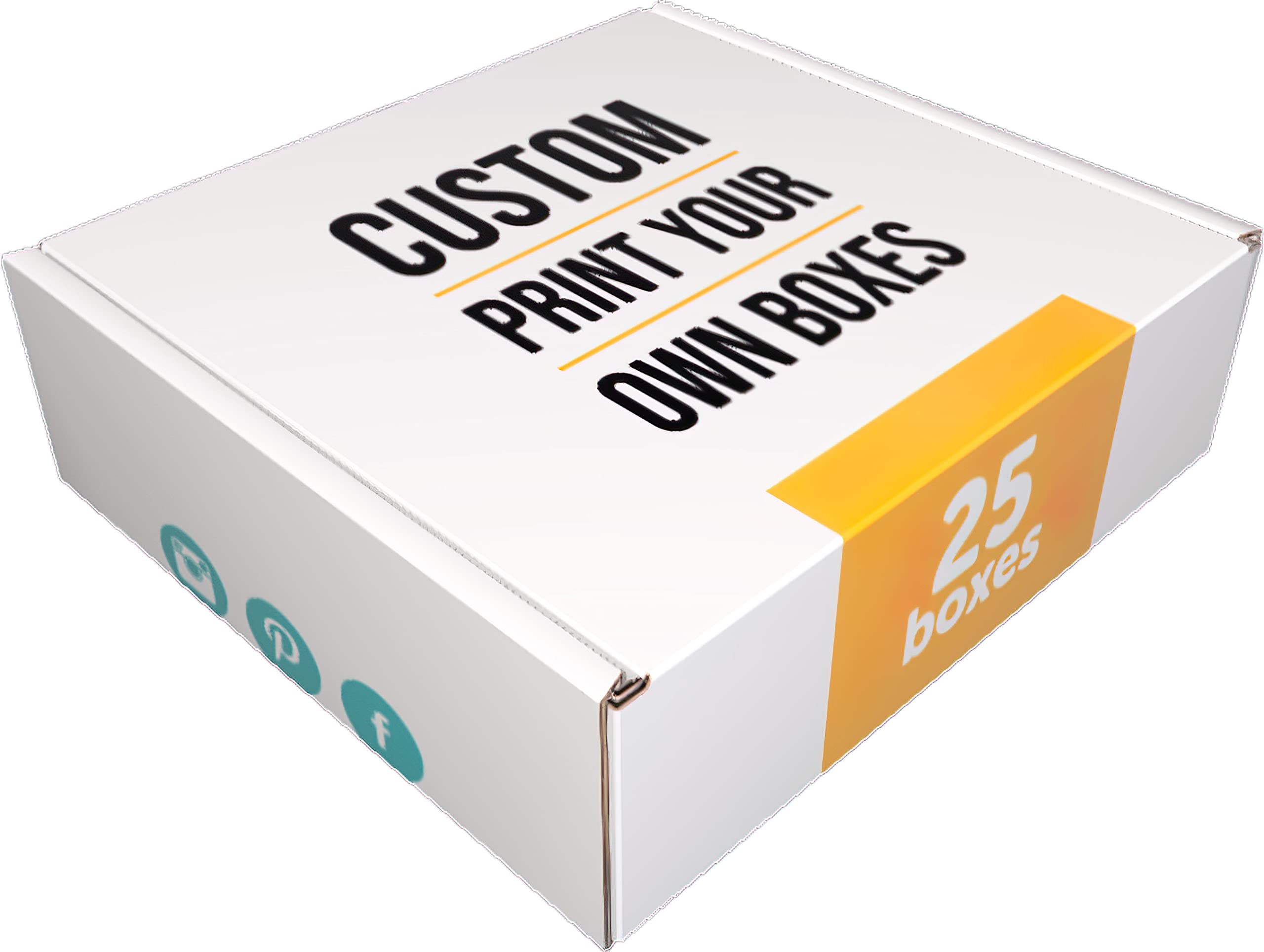 Custom Printed Shipping Boxes 6x6x2 Inches - Personalized Packaging for Ecommerce, Subscription Boxes & Gift Packaging