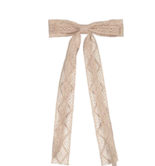 Elegant Knot Lace Ribbon Bow - Adjustable Hair Accessory for Women & Girls | Perfect for Weddings, Parties & Everyday Styling