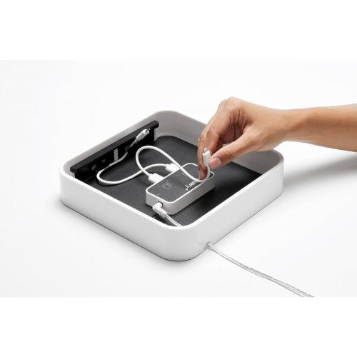 Bluelounge Sanctuary 4 - Premium Cable Management Organizer for Home & Office - Perfect for Desk, TV, Computer, and Entertainment Center Wire Organization