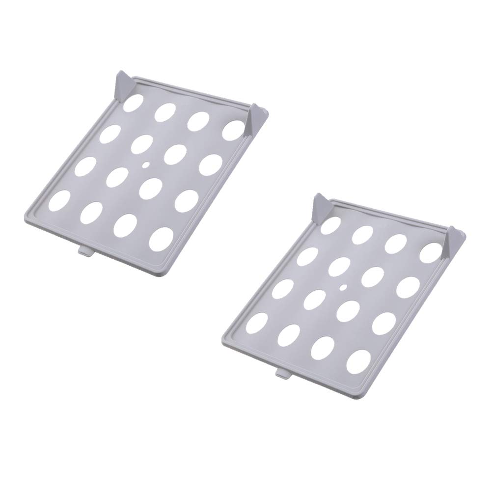 Cabilock 2-Pack Closet Clothes Organizer - Space Saving T-Shirt & Sweater Folding Storage Trays for Wardrobe, Drawer & Travel - Perfect for Home Organization & Packing