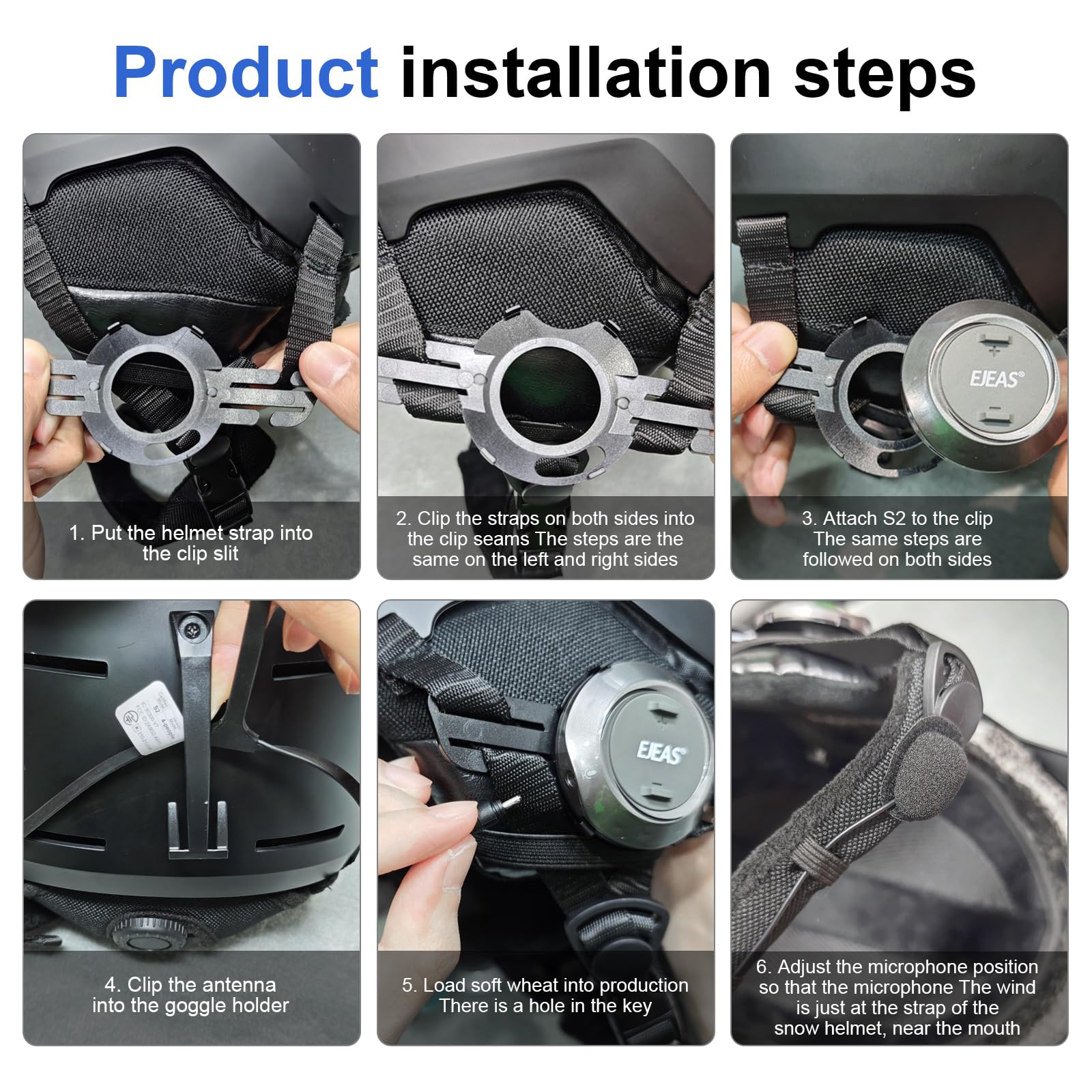 S2 Professional Wireless Intercom System for Skiing, Snowboarding & Cycling - Hands-Free Bluetooth Helmet Communication, Waterproof, HiFi Sound with Noise Cancellation - Perfect for Mountain Adventures, Group Rides & Outdoor Sports
