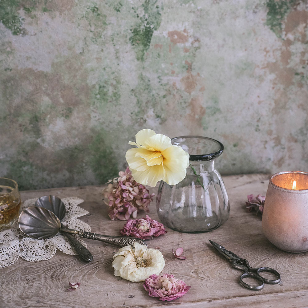 Eco-Friendly Small Recycled Glass Vase for Flowers - Perfect for Home Decor, Wedding Centerpieces & Gift Giving