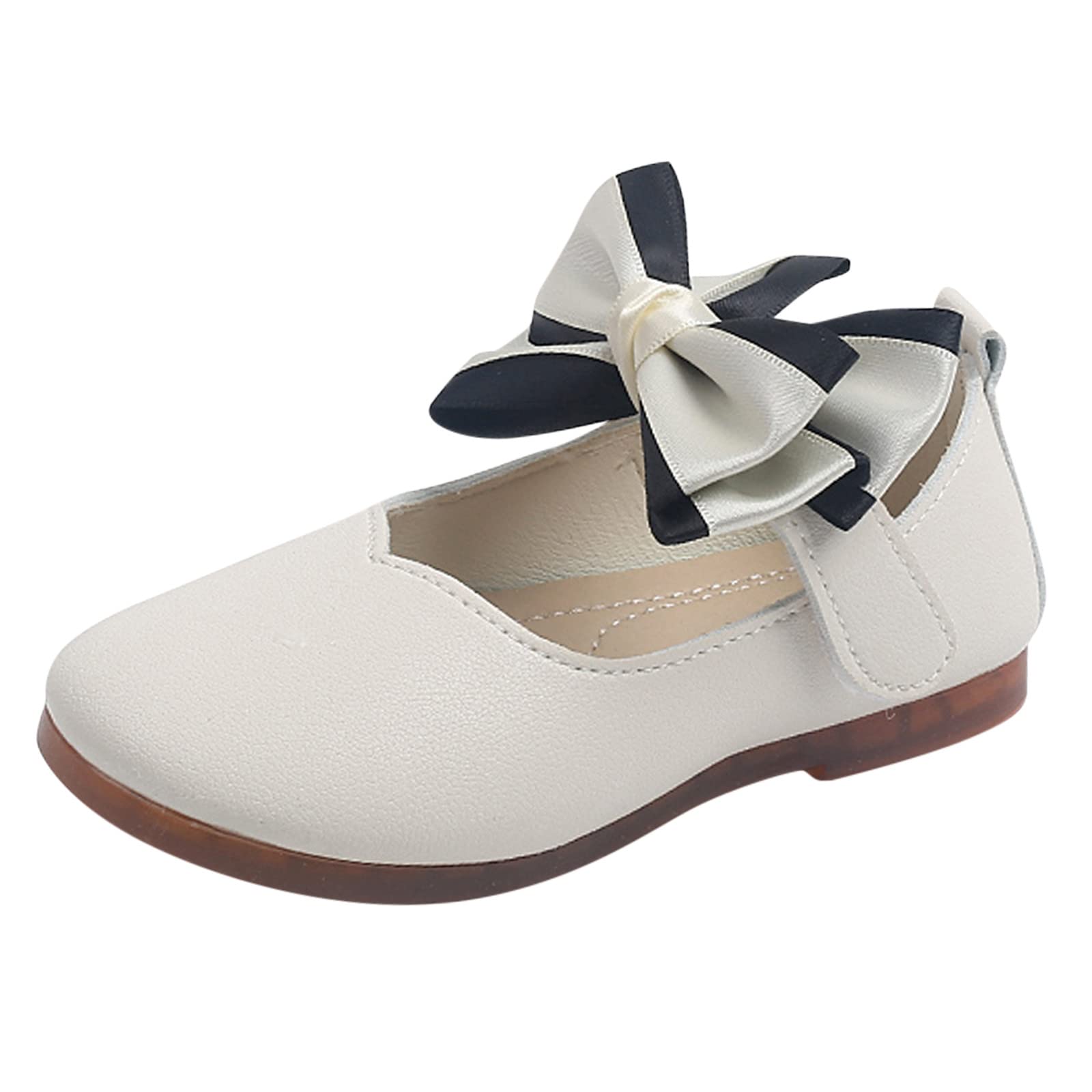 **Infant Girls' Leather Sandals with Bowknot - Soft & Comfortable Baby Princess Shoes for Toddler Dance & Play - Perfect for Summer Outings & Special Occasions**
