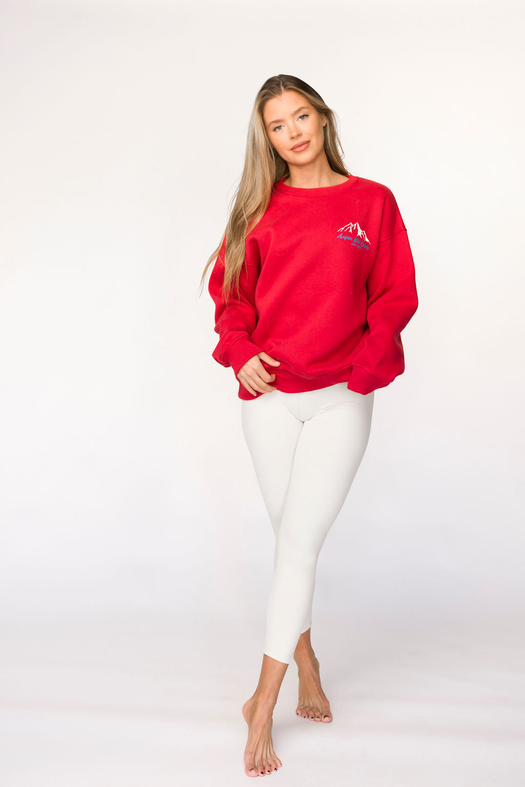 Aspen Ski Camp Hoodie - Cozy Cherry Red Pullover for Winter Sports & Outdoor Adventures