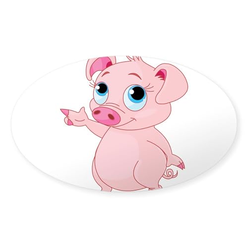 Clear - Cute Pig Sticker