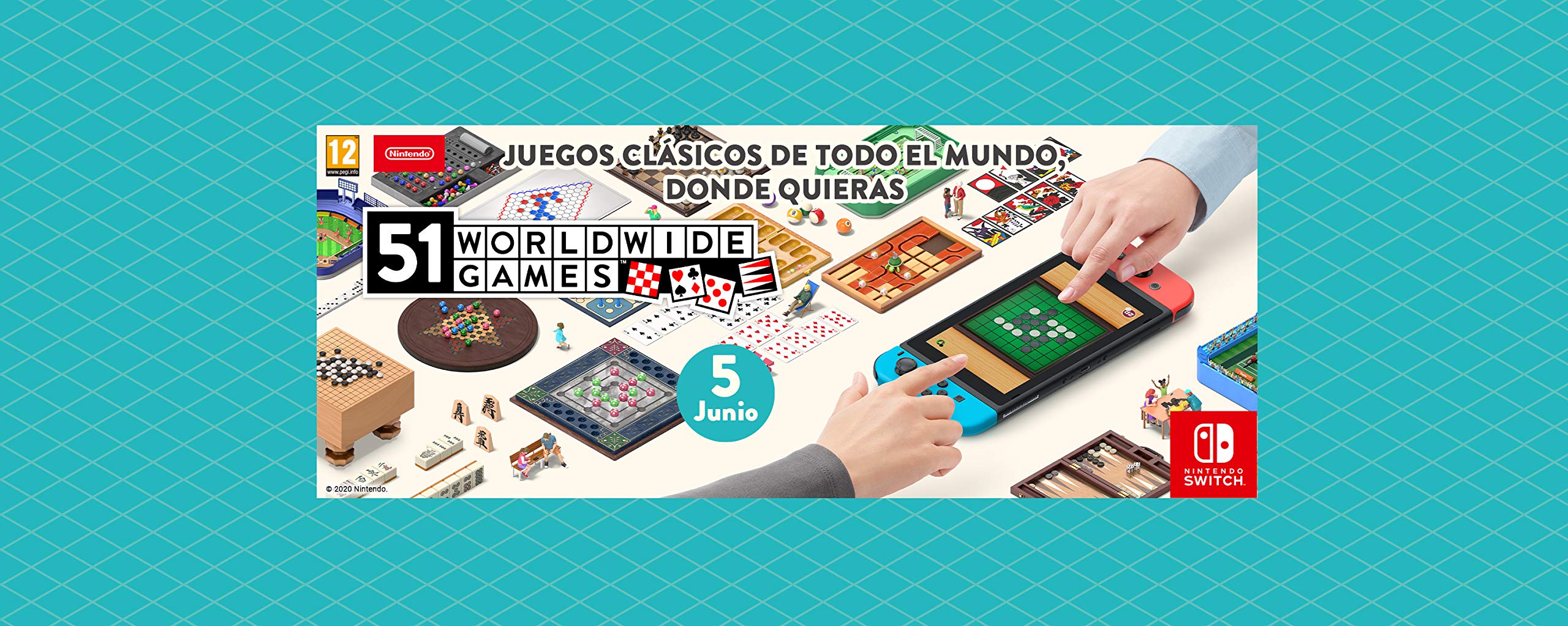 51 Worldwide Games for Nintendo Switch - Fun Multiplayer & Family Board Games Collection - Perfect for Parties, Travel & Family Game Nights