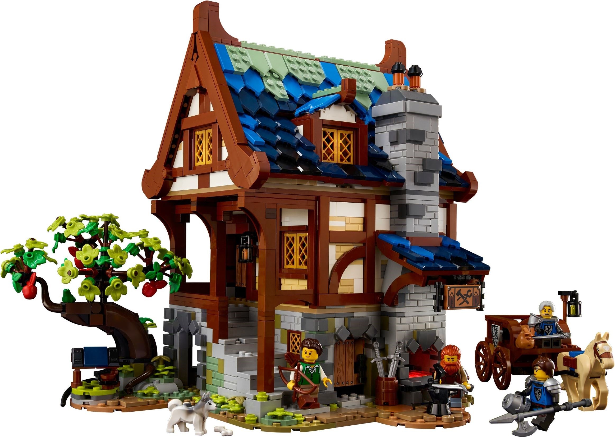 LEGO 21325 Medieval Blacksmith Building Set - 2,164 Pieces, Collectible Model Kit for Adults & Teens - Perfect for Display, Gifts & Medieval-Themed Room Decor
