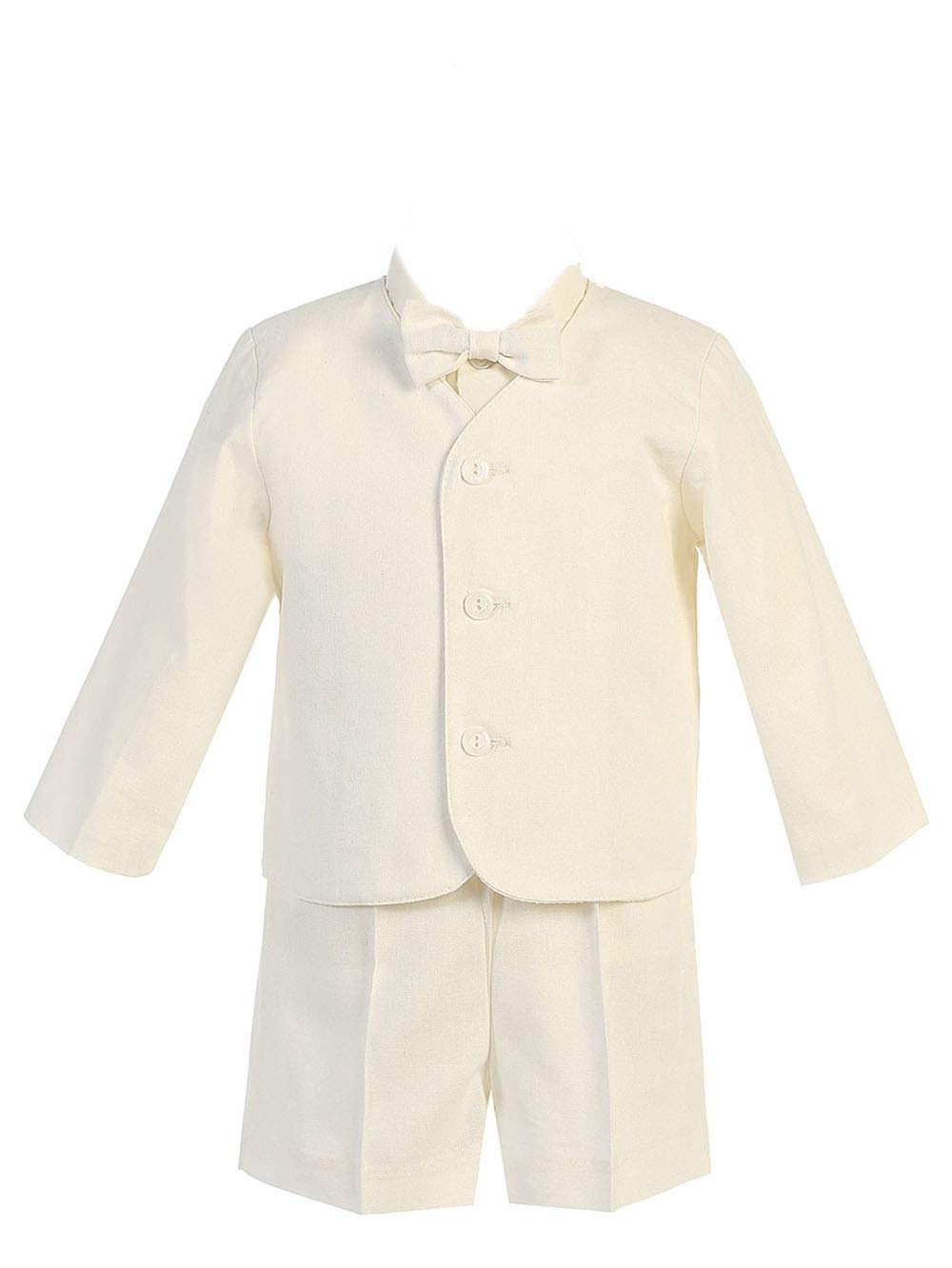 Premium Linen Eton & Shorts Set for Men - Breathable Summer Outfit - Casual Beachwear & Vacation Style