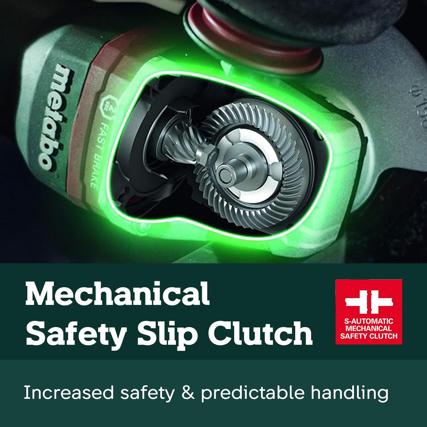 Metabo WEP 15-150 Quick 6-Inch Angle Grinder - 13.5 Amp, 9600 RPM, Non-Locking Paddle Switch, Made in Germany (Model 600488420) - Perfect for Metal Cutting, Grinding & Polishing in Construction & DIY Projects