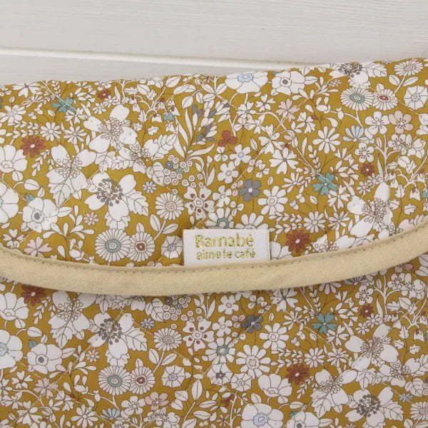 Organic Cotton Baby Changing Mat - Harper 67x42cm Waterproof & Portable for Nursery, Travel & Diaper Changes | Soft & Safe for Newborns