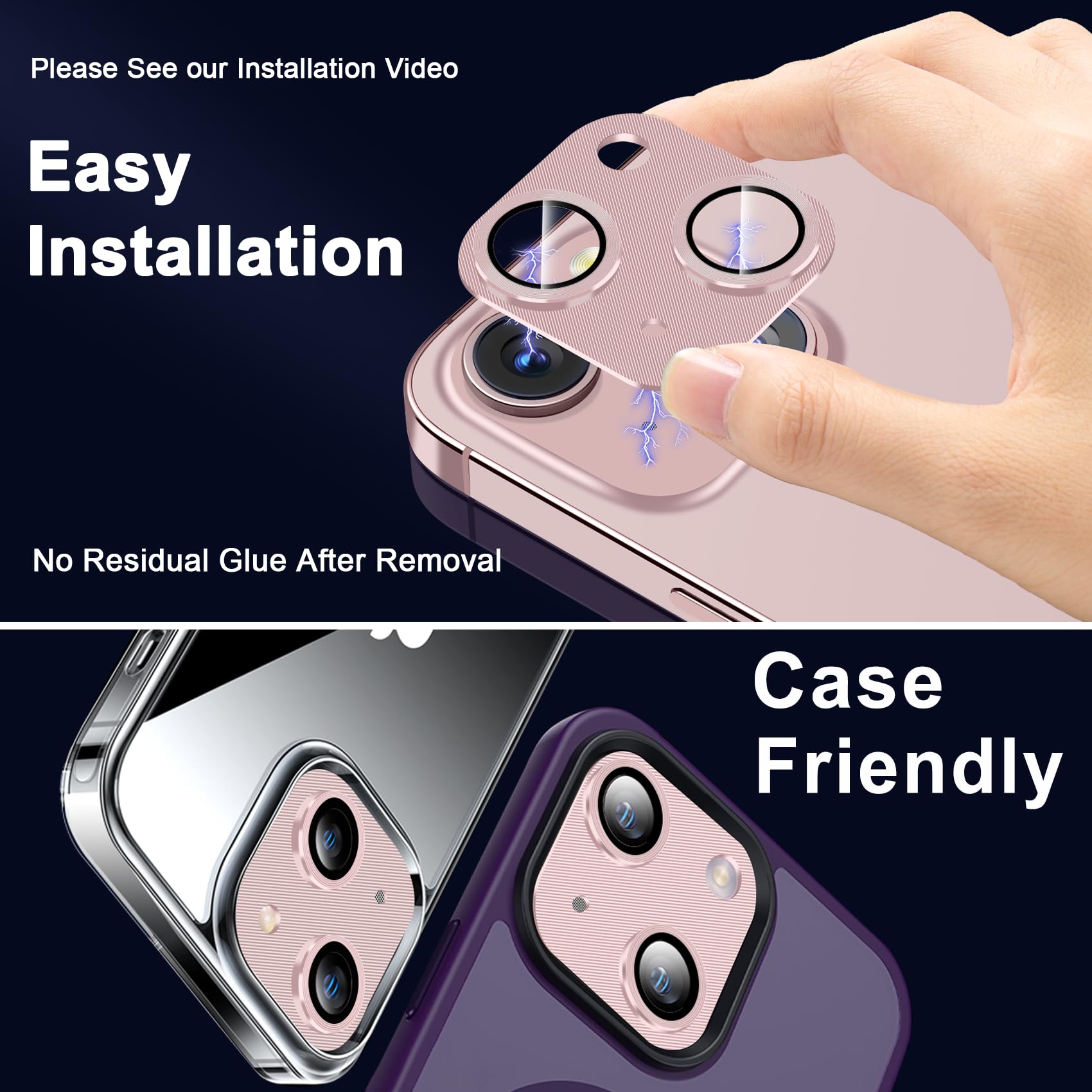 3 Pack iPhone 15/15 Plus Camera Lens Protector - 6.1