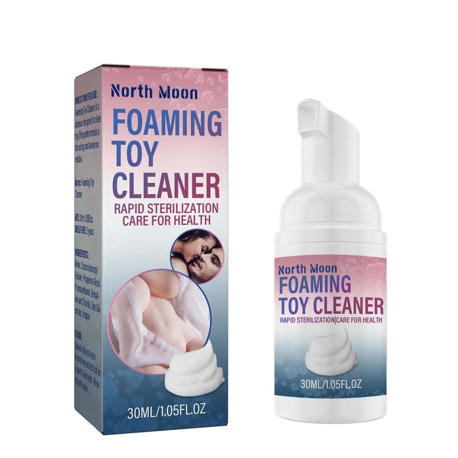 **Gentle Foam Cleaner for Adult Toys - 30ml Mild & Non-Irritating Toy Decontamination Solution | Safe for Sensitive Skin & Silk Masks | Perfect for Post-Use Cleaning & Acne-Prone Skin Care**