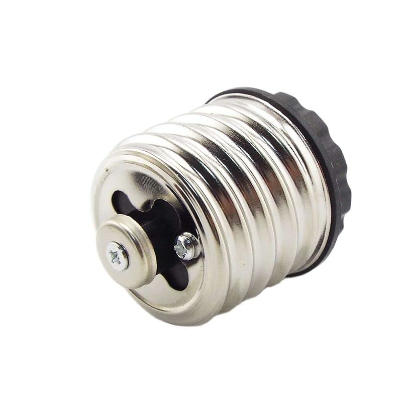 2pcs LED Power Adapter E40 to E27 Socket Converter - Bulb Base Holder & Plug Extender for LED Lights - Perfect for Home, Garage, and Outdoor Lighting Fixtures