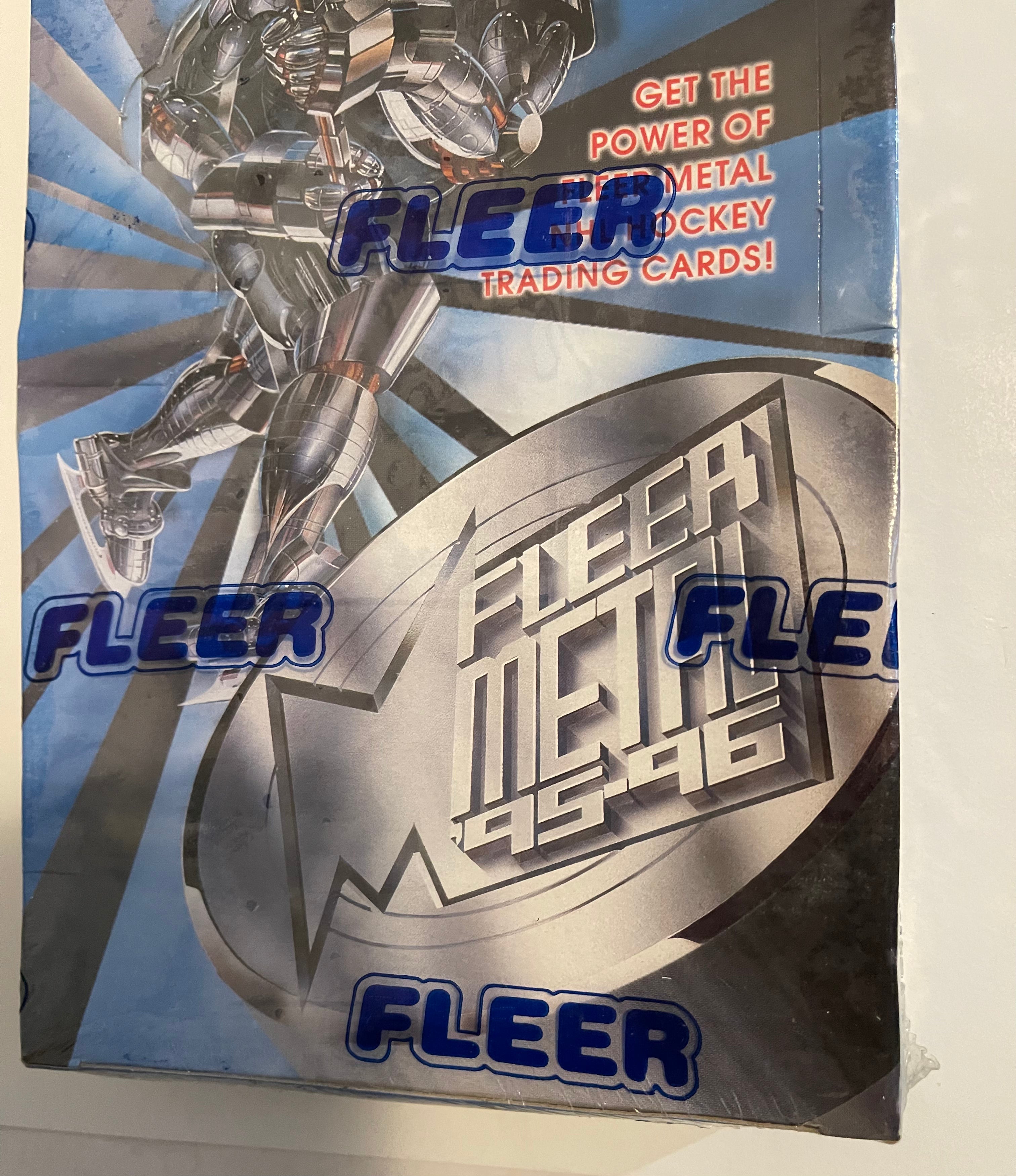 1995-96 Fleer Metal Hockey Cards - 36 Packs Factory Sealed Box with Rare Collectibles | Perfect for Sports Memorabilia Collectors & NHL Fans