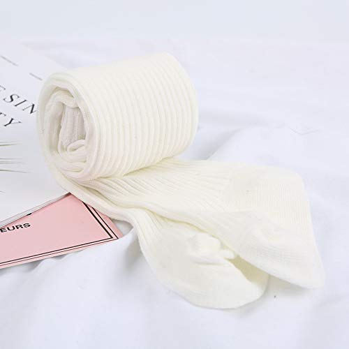 Ribbed Tights - White
