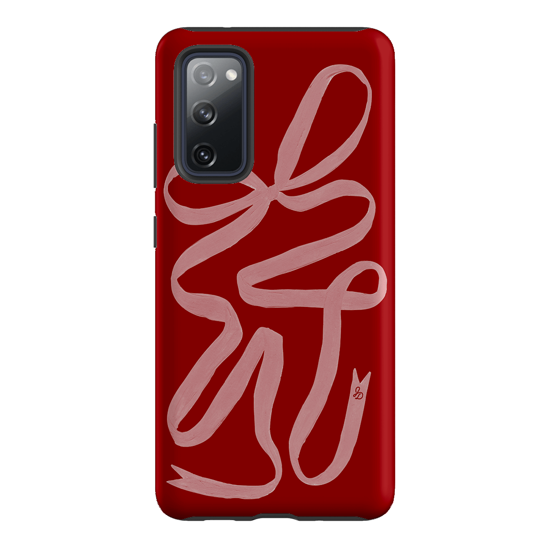Cupid's Bow Ribbon Phone Case for iPhone & Samsung - Elegant Valentine's Day Gift for Her, Romantic Couple Accessory | Perfect for Dating, Anniversaries & Special Occasions