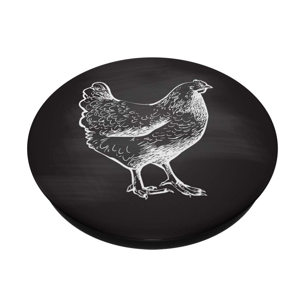 Vintage Chicken Hen Design PopSockets PopGrip - Swappable Phone Grip for iPhone, Samsung & Tablets - Perfect for Home, Office & Travel Use