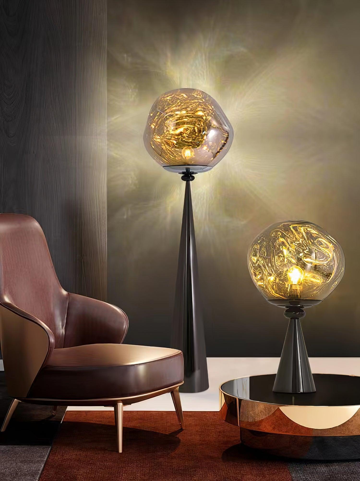 Lava Cone Table Lamp - Modern Volcanic Rock Design LED Night Light for Bedroom, Living Room, and Office Decor - Perfect for Relaxation and Ambient Lighting