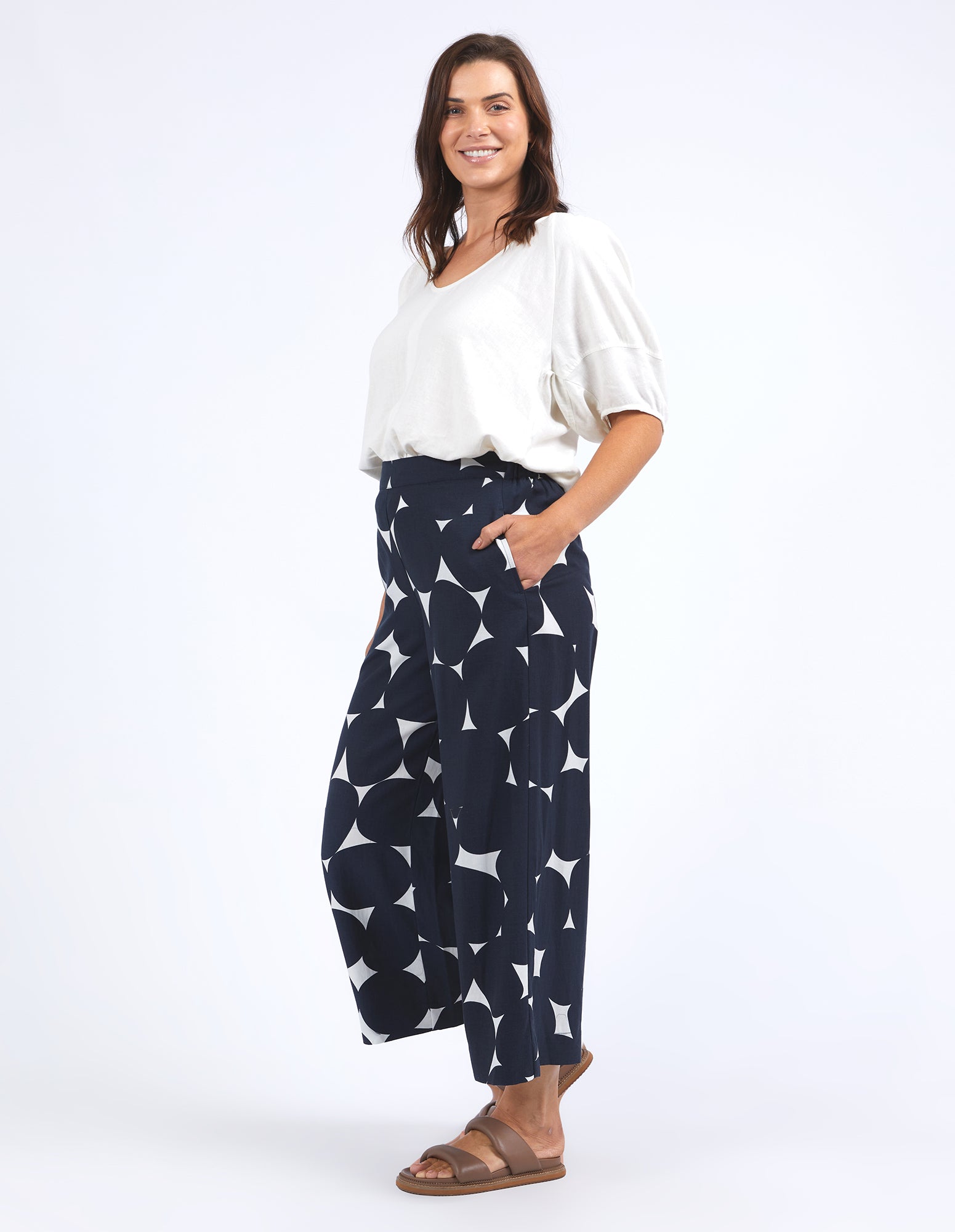 Elm Demi Spot Pant - Stylish Printed Pants for Women | Trendy Casual Wear for Everyday Outfits & Office Looks