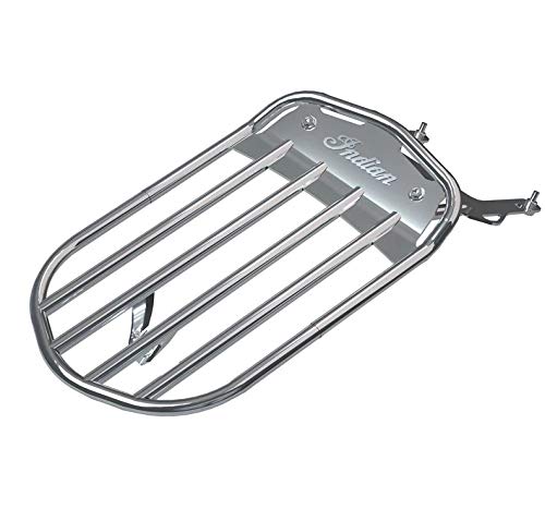 Genuine Indian Motorcycle Pinnacle Solo Rear Luggage Rack - Chrome 2885004-156 | Heavy-Duty Motorcycle Cargo Carrier for Touring & Long Rides
