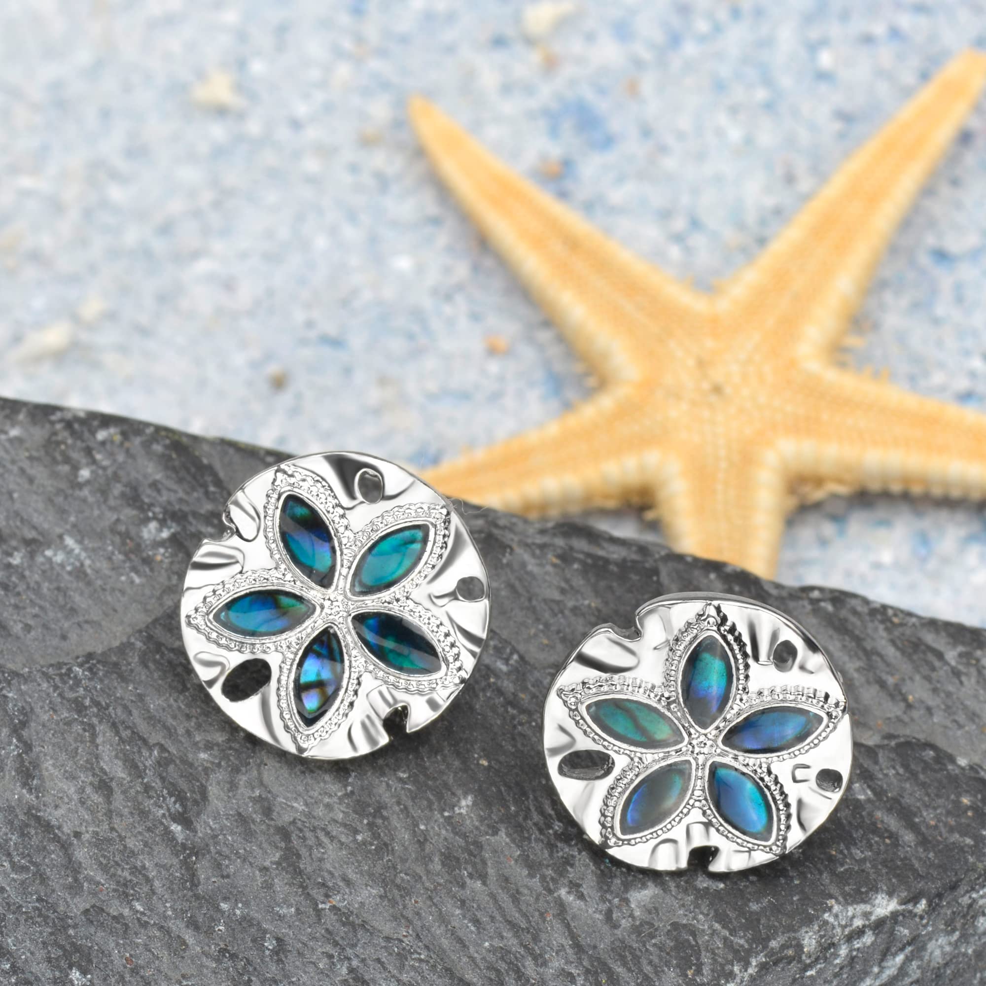 Starfish Dangle Drop Earrings for Women - Abalone Shell Ocean Jewelry with Sea Turtle, Sand Dollar & Mermaid Charms | Beach-Themed Gift for Her | Perfect for Summer Vacations, Beach Weddings & Coastal Fashion