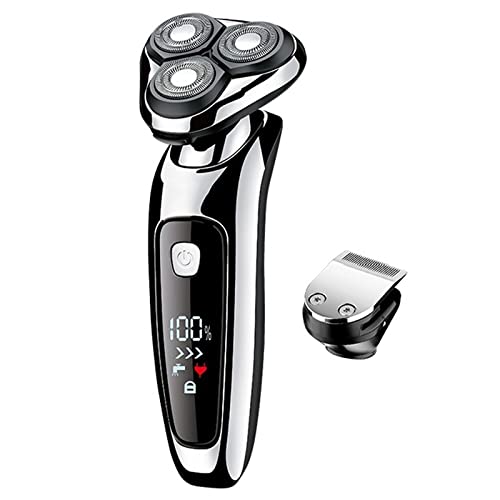 Men's Electric Razor - 2-in-1 Wet & Dry Shaver with Rotary Heads, USB Rechargeable Beard Trimmer & Grooming Kit for Smooth Shaving at Home or Travel | Perfect for Daily Use, Business Trips & Grooming Gifts