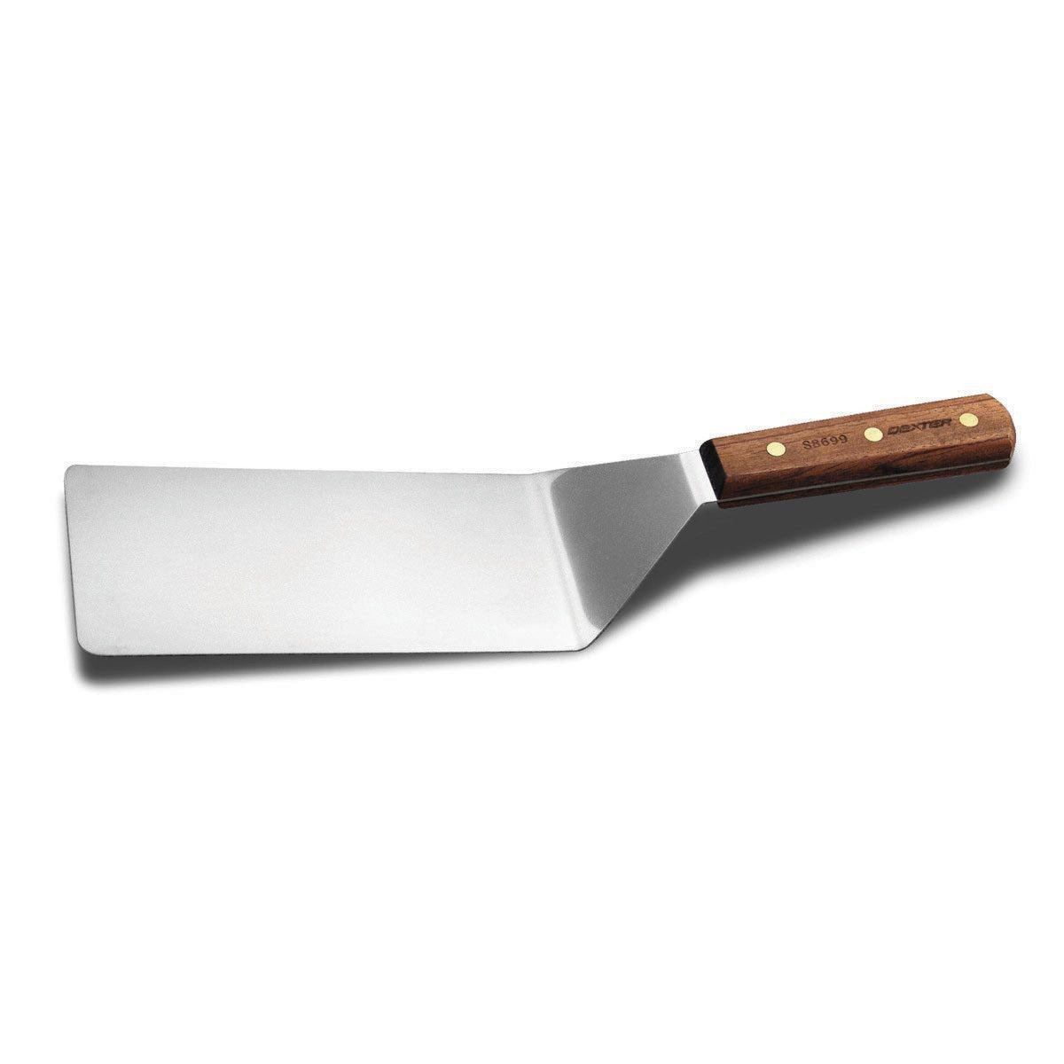 Dexter S8699 Professional Steak & Hamburger Turner - 8 x 4 Inch Stainless Steel Spatula for Grilling, Flipping Burgers & Cooking on BBQ, Griddle or Stovetop