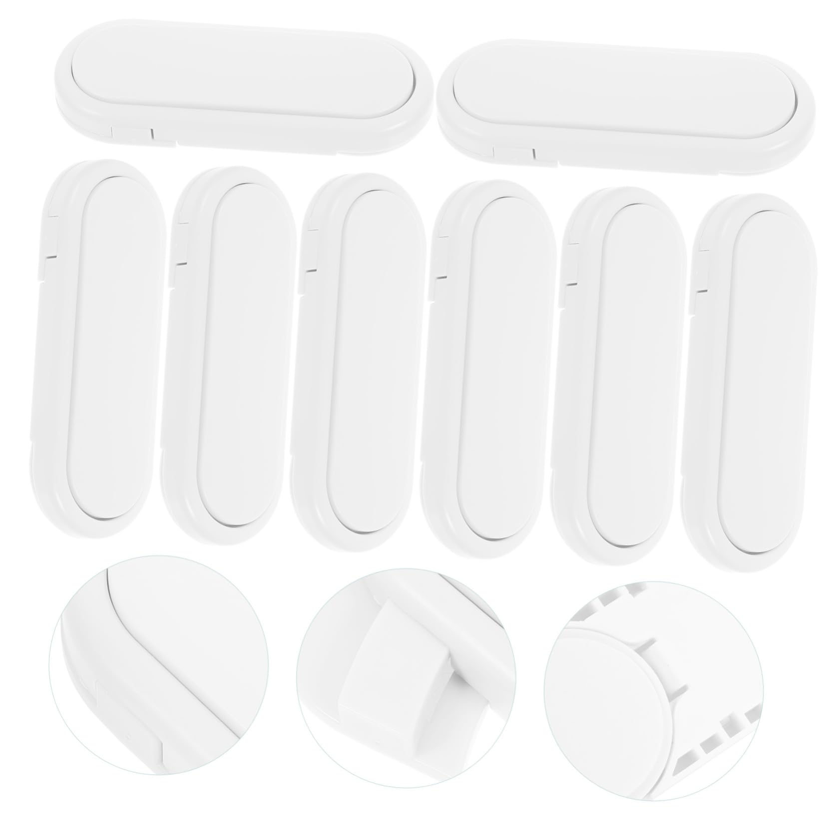 VICASKY 40-Piece Child Safety Cabinet Locks - ABS White Fridge & Drawer Locks for Baby Proofing - Secure Kitchen, Bathroom & Nursery Cabinets