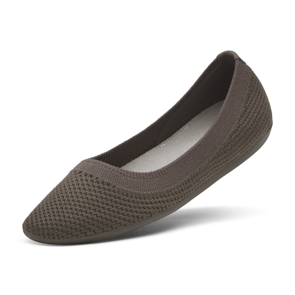 Women's Tree Breezer Shoes - Rustic Brown Leather Comfortable Slip-On Loafers for Casual Wear & Outdoor Walking